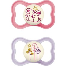 Smiggle Air Night Emzik 6–16 Ay – 2’li (Gece Parlayan, Hassas Cilt, Yumuşak Silikon, Bpa’sız)