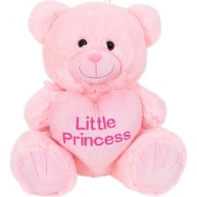 Pazarcan 4763 Peluş Ayı Prens ve Prenses Kalpli Ayı 45 cm