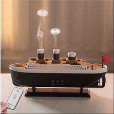Pazarcan Titanic Gemi Hava Nemlendirici Fonksiyonlu Buhar Makinesi Kumandalı