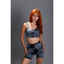 gymphoenix Sydney Gri Batik Bra Şort Takım