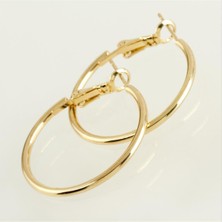 Ayena Moda Boru Halka Çelik Küpe 4  cm