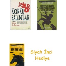 İş Bankası Kültür Yayınları Korku Salanlar + Dünyanın Merkezine Yolculuk + Siyah Inci Hediye