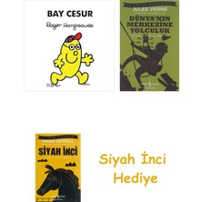 İş Bankası Kültür Yayınları Bay Cesur + Dünyanın Merkezine Yolculuk + Siyah Inci Hediye