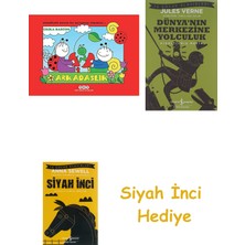 İş Bankası Kültür Yayınları Uğurböceği Sevecen ile Salyangoz Tomurcuk 1 - Arkadaşlık + Dünyanın Merkezine Yolculuk + Siyah Inci Hediye