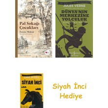 İş Bankası Kültür Yayınları Pal Sokağı Çocukları + Dünyanın Merkezine Yolculuk + Siyah Inci Hediye