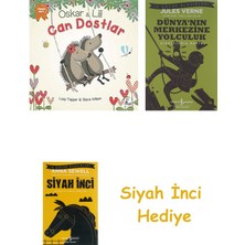 İş Bankası Kültür Yayınları Oskar ve Lili - Can Dostlar (Kapak Resmi Değişebilir) + Dünyanın Merkezine Yolculuk + Siyah Inci Hediye