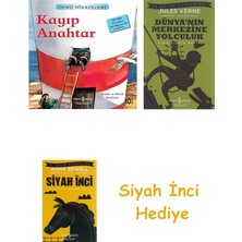 İş Bankası Kültür Yayınları Kayıp Anahtar - Deniz Hikayeleri + Dünyanın Merkezine Yolculuk + Siyah Inci Hediye
