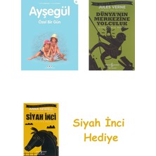 İş Bankası Kültür Yayınları Ayşegül - Özel Bir Gün + Dünyanın Merkezine Yolculuk + Siyah Inci Hediye