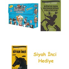 İş Bankası Kültür Yayınları Hammit Masallar Ülkesi 2 Set – (5 Kitap) + Dünyanın Merkezine Yolculuk + Siyah Inci Hediye