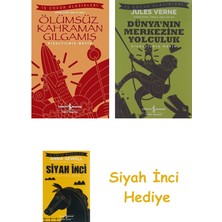 İş Bankası Kültür Yayınları Ölümsüz Kahraman Gılgamış: Kısaltılmış Metin + Dünyanın Merkezine Yolculuk + Siyah Inci Hediye