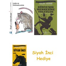 İş Bankası Kültür Yayınları Lutje ve Limonata Anne + Dünyanın Merkezine Yolculuk + Siyah Inci Hediye