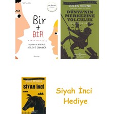 İş Bankası Kültür Yayınları Bir Artı Bir: Küçükler ve Büyükler Birlikte Oynuyor (Çift Dilli) + Dünyanın Merkezine Yolculuk + Siyah Inci Hediye