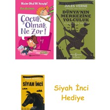 İş Bankası Kültür Yayınları Çocuk Olmak Ne Zor + Dünyanın Merkezine Yolculuk + Siyah Inci Hediye