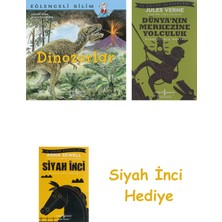 İş Bankası Kültür Yayınları Dinozorlar - Eğlenceli Bilim + Dünyanın Merkezine Yolculuk + Siyah Inci Hediye