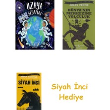 İş Bankası Kültür Yayınları Uzaya Seyahat + Dünyanın Merkezine Yolculuk + Siyah Inci Hediye