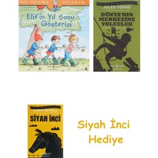 İş Bankası Kültür Yayınları Elif'in Yıl Sonu Gösterisi: Ilk Okuma Kitabım + Dünyanın Merkezine Yolculuk + Siyah Inci Hediye