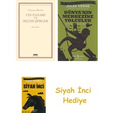 İş Bankası Kültür Yayınları Cin Pazarı ve Seçme Şiirler + Dünyanın Merkezine Yolculuk + Siyah Inci Hediye