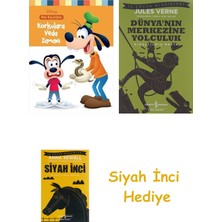 İş Bankası Kültür Yayınları Disney Ben Büyürken - Korkulara Veda Zamanı + Dünyanın Merkezine Yolculuk + Siyah Inci Hediye