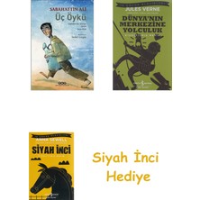 İş Bankası Kültür Yayınları Üç Öykü / Arabalar Beş Kuruşa - Ayran - Sırça Köşk + Dünyanın Merkezine Yolculuk + Siyah Inci Hediye
