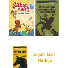 İş Bankası Kültür Yayınları Şakacı Kitap: Şiirlerle Değerler Eğitimi + Dünyanın Merkezine Yolculuk + Siyah Inci Hediye