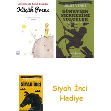 İş Bankası Kültür Yayınları Küçük Prens + Dünyanın Merkezine Yolculuk + Siyah Inci Hediye
