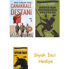 İş Bankası Kültür Yayınları Çanakkale Destanı Gerçek Efsanelerin Öyküsü + Dünyanın Merkezine Yolculuk + Siyah Inci Hediye
