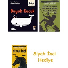 İş Bankası Kültür Yayınları Bebek Üniversitesi - Büyük Küçük (Kapak Resmi Değişebilir) + Dünyanın Merkezine Yolculuk + Siyah Inci Hediye