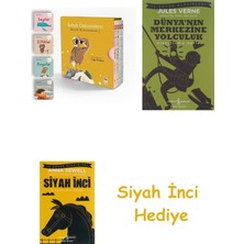 İş Bankası Kültür Yayınları Bebek Üniversitesi: Hikayeli Ilk Kavramlarım - 4 Kitap Takım + Dünyanın Merkezine Yolculuk + Siyah Inci Hediye