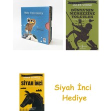İş Bankası Kültür Yayınları Baby University First Concept Stories 2 + Dünyanın Merkezine Yolculuk + Siyah Inci Hediye