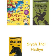 İş Bankası Kültür Yayınları Dinozorlar Okulda! + Dünyanın Merkezine Yolculuk + Siyah Inci Hediye