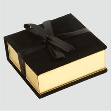 Ayena Moda Kurdale Kadife Ahşap Lüx Kelepçe Bileklik Kutusu