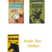 İş Bankası Kültür Yayınları Zamanda Yolculuk + Dünyanın Merkezine Yolculuk + Siyah Inci Hediye