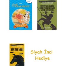 İş Bankası Kültür Yayınları Disney Sihirli Klasikler-Leydi ve Sokak Köpeği + Dünyanın Merkezine Yolculuk + Siyah Inci Hediye