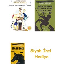 İş Bankası Kültür Yayınları Benim Babam Kötü Örnek + Dünyanın Merkezine Yolculuk + Siyah Inci Hediye