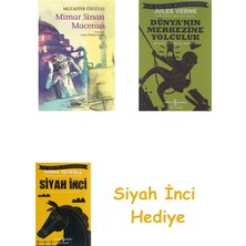 İş Bankası Kültür Yayınları Mimar Sinan Macerası + Dünyanın Merkezine Yolculuk + Siyah Inci Hediye