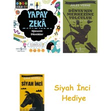 İş Bankası Kültür Yayınları Yapay Zeka - Eğlenceli Etkinlikler - Çocuklar Için Stem + Dünyanın Merkezine Yolculuk + Siyah Inci Hediye