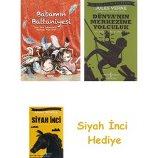 İş Bankası Kültür Yayınları Babamın Battaniyesi (Karton Kapak) + Dünyanın Merkezine Yolculuk + Siyah Inci Hediye