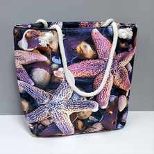 Ayena Moda Deniz Yıldızı Desenli Plaj Çantası