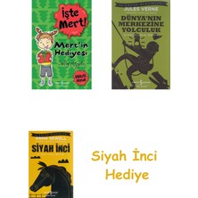 İş Bankası Kültür Yayınları Işte Mert! - Mert’in Hediyesi - Dikkatli Olmak + Dünyanın Merkezine Yolculuk + Siyah Inci Hediye