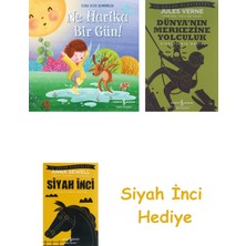 İş Bankası Kültür Yayınları Ne Harika Bir Gün! + Dünyanın Merkezine Yolculuk + Siyah Inci Hediye