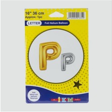 Ayena Moda Gümüş Renkli 16*36 Harfli Folyo Balon