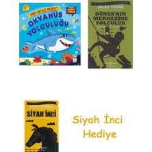 İş Bankası Kültür Yayınları Pop-Up Ile Keşfet - Okyanus Yolculuğu: Hikayeli Hareketli Kitaplar + Dünyanın Merkezine Yolculuk + Siyah Inci Hediye