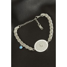 Ayena Moda Para Arpa Zincir Lüks Çelik Bileklik