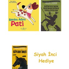 İş Bankası Kültür Yayınları Benim Adım Pati + Dünyanın Merkezine Yolculuk + Siyah Inci Hediye