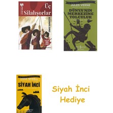 İş Bankası Kültür Yayınları Üç Silahşörler - Çocuk Klasikleri + Dünyanın Merkezine Yolculuk + Siyah Inci Hediye