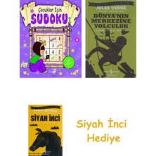 İş Bankası Kültür Yayınları Olimpus Çocuk -Çocuklar Için Sudoku 1 + Dünyanın Merkezine Yolculuk + Siyah Inci Hediye