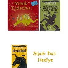 İş Bankası Kültür Yayınları Minik Ejderha + Dünyanın Merkezine Yolculuk + Siyah Inci Hediye