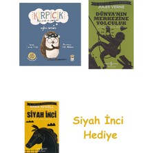İş Bankası Kültür Yayınları Kirpicik Peki Şimdi Ne Yapacak? - Uyku Zamanı: Cırt Cırtlı Kitap + Dünyanın Merkezine Yolculuk + Siyah Inci Hediye
