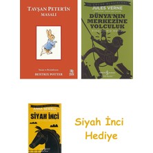 İş Bankası Kültür Yayınları Tavşan Peter’in Masalı + Dünyanın Merkezine Yolculuk + Siyah Inci Hediye