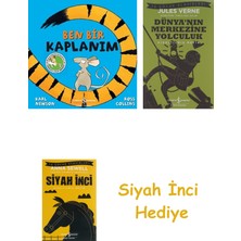 İş Bankası Kültür Yayınları Ben Bir Kaplanım + Dünyanın Merkezine Yolculuk + Siyah Inci Hediye